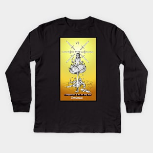 Six of Swords Kids Long Sleeve T-Shirt